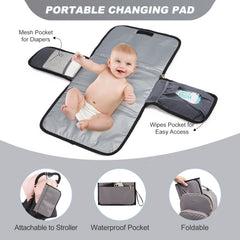 LOVEVOOK changing pad included for on-the-go diaper changes.