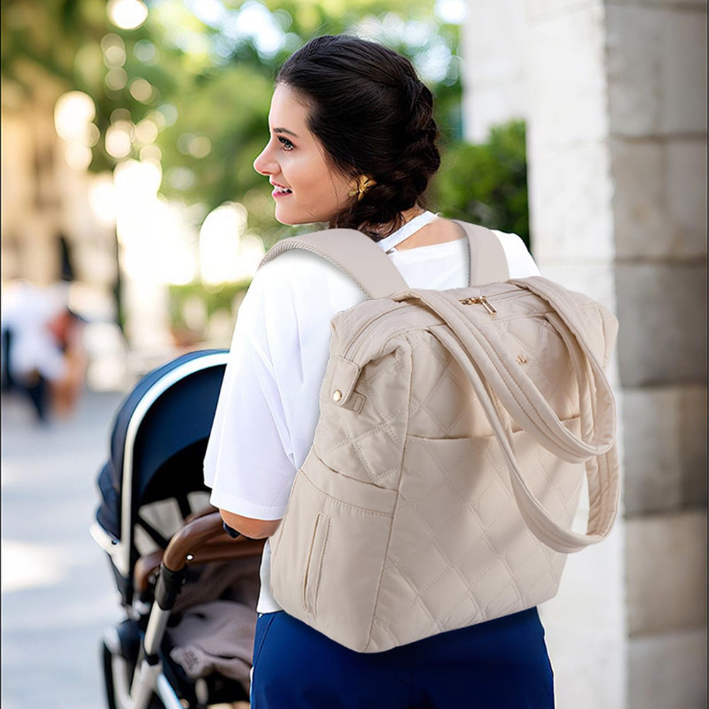 LOVEVOOK Diaper Bag with multi-access storage for quick access to baby essentials.