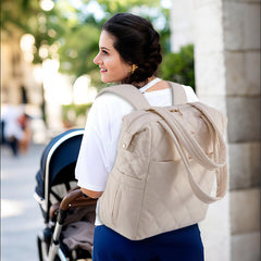 LOVEVOOK Diaper Bag with multi-access storage for quick access to baby essentials.