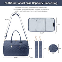 LOVEVOOK diaper bag tote back pocket for secure personal items
