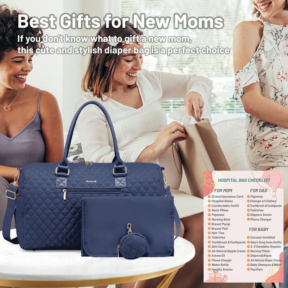 LOVEVOOK diaper bag tote changing pad included for on‑the‑go diaper changes