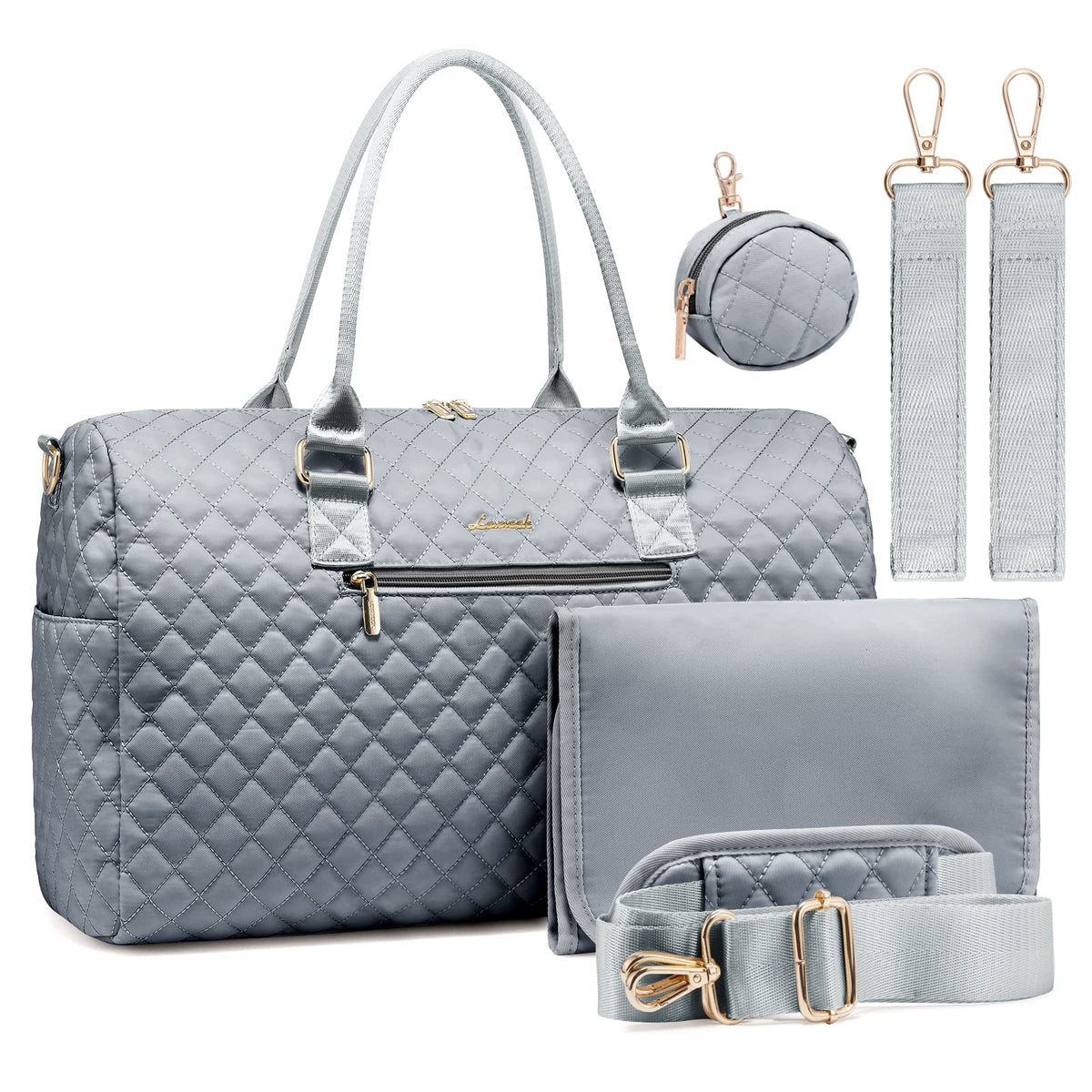 LOVEVOOK diaper bag tote front pocket for quick-access essentials on the go