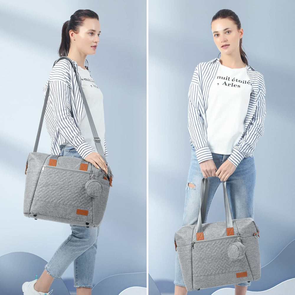 LOVEVOOK Diaper Bag Tote with luggage sleeve for easier travel.