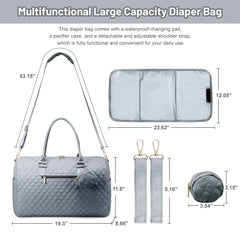 LOVEVOOK diaper bag tote luggage sleeve for secure airport travel