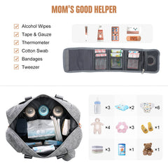LOVEVOOK Diaper Bag Tote with multi-pocket organization for quick access.