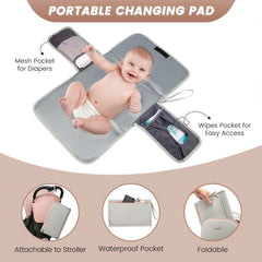 LOVEVOOK diaper bag organization with 18 pockets helps store diapers and wipes