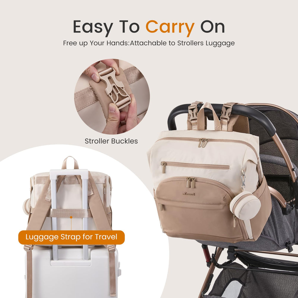 LOVEVOOK compact 20 liter storage with organized pockets for baby essentials