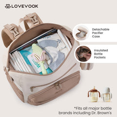 LOVEVOOK dedicated diaper changing station keeps supplies centralized and hygienic