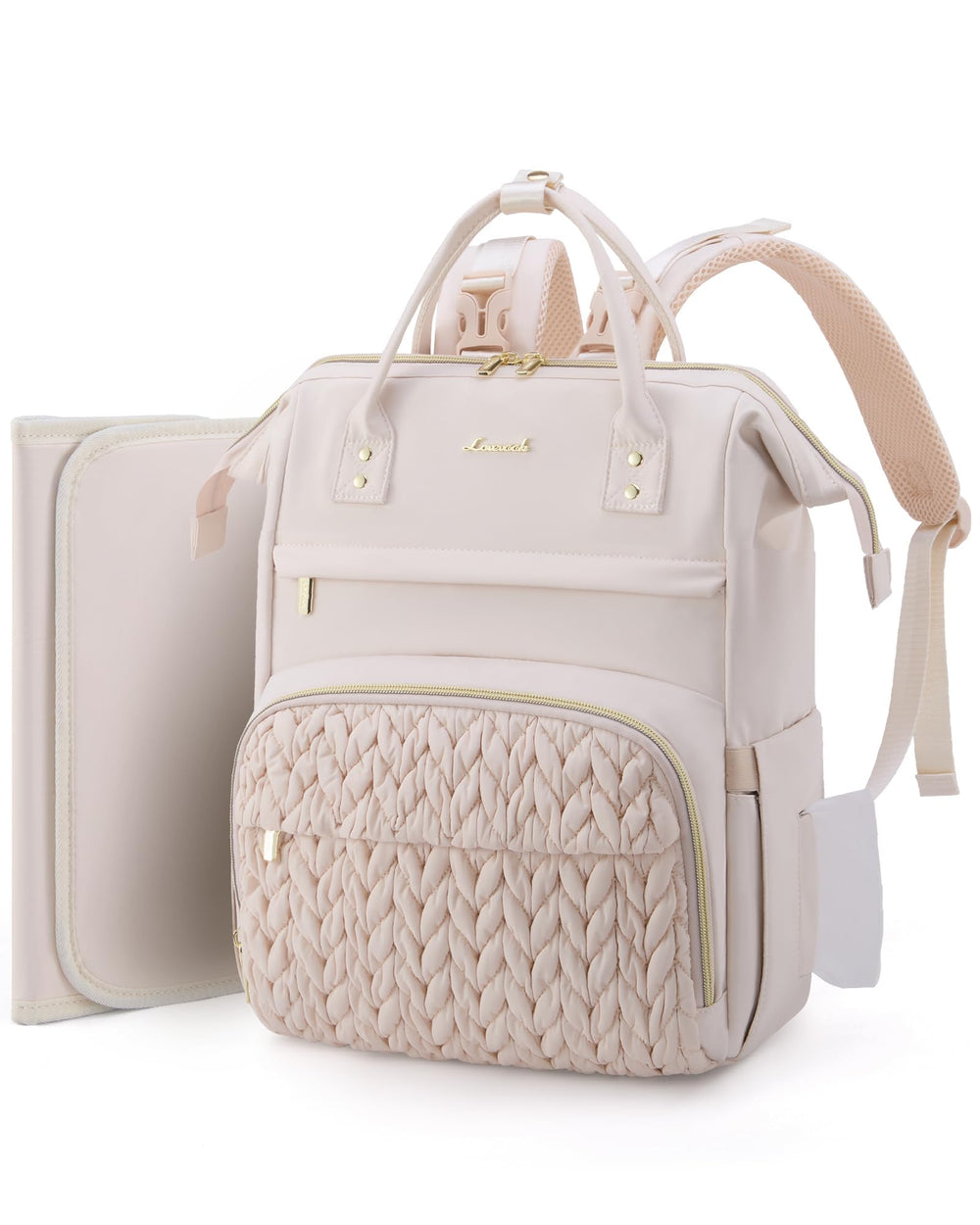 LOVEVOOK diaper backpack with changing-station for on-the-go diaper changes