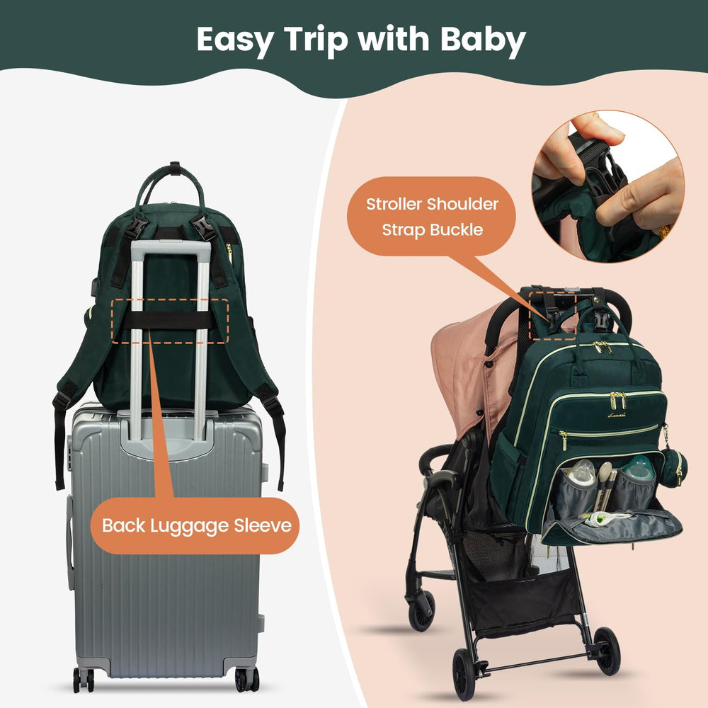 LOVEVOOK ergonomic padded straps reduce fatigue on long trips.