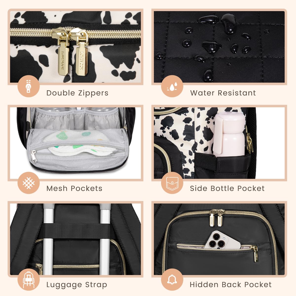 LOVEVOOK quilted lightweight design blends style with practicality