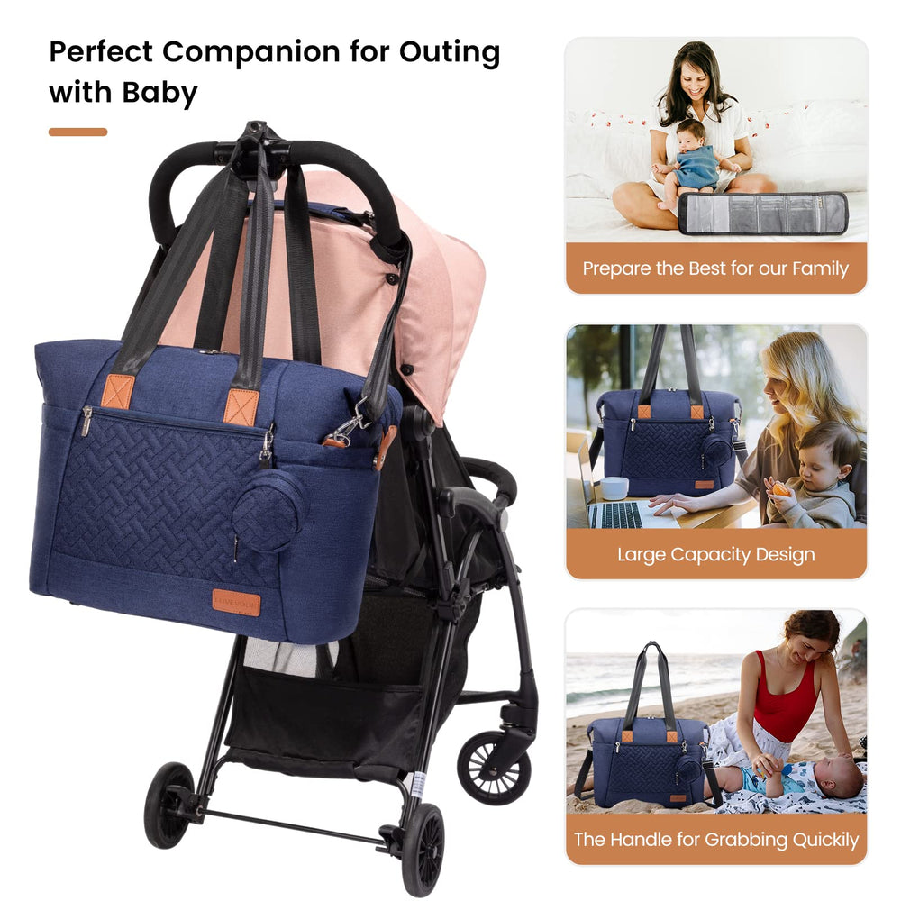 LOVEVOOK diaper bag tote bottom feet keeps bag clean and elevates