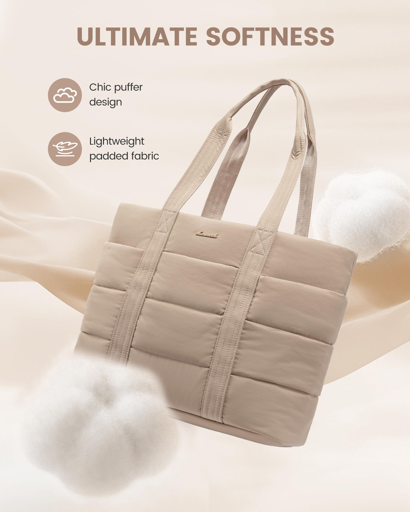 LOVEVOOK Diaper Bag Tote insulated pocket keeps bottles warm on outings.