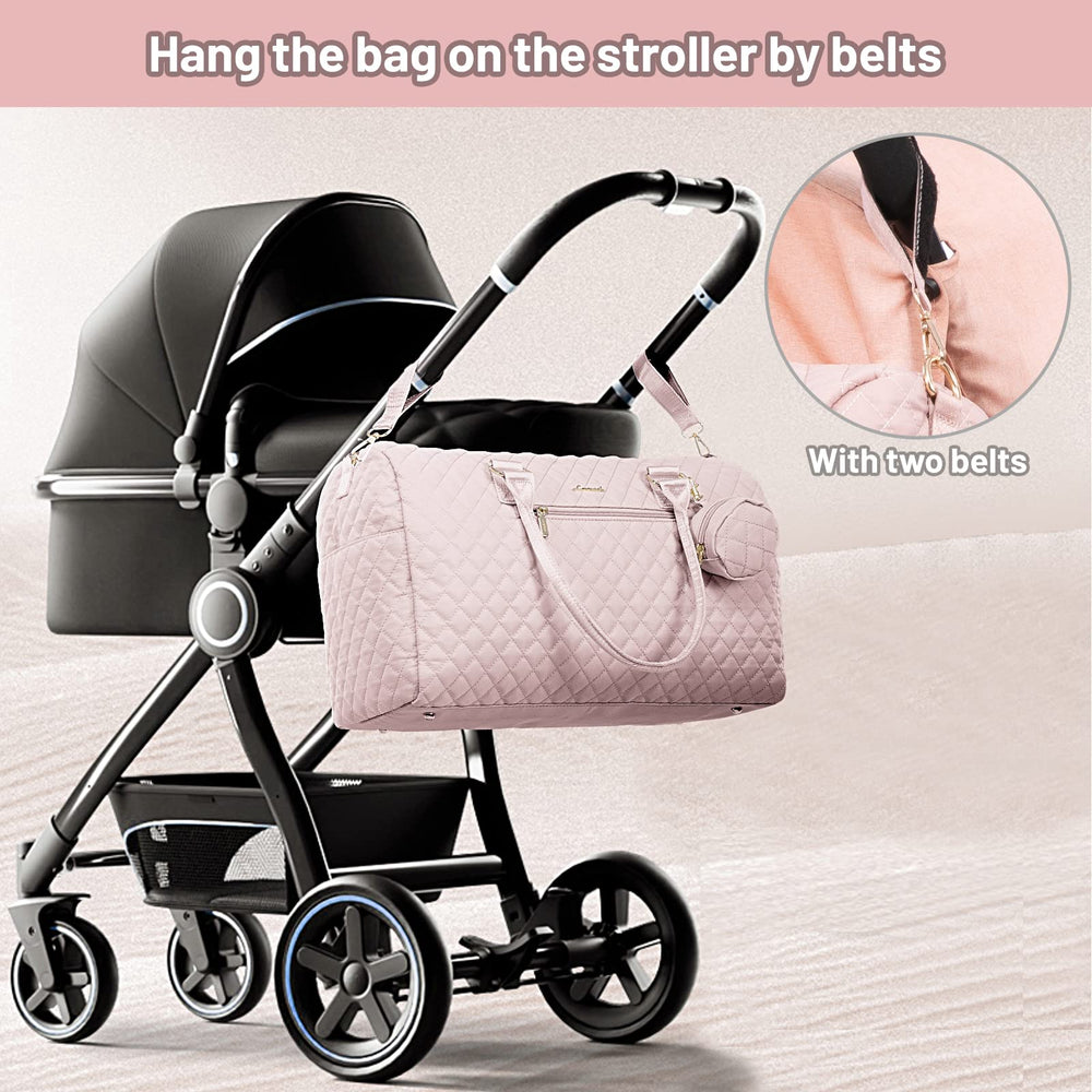 LOVEVOOK diaper bag tote detachable pacifier bag prevents misplacement.