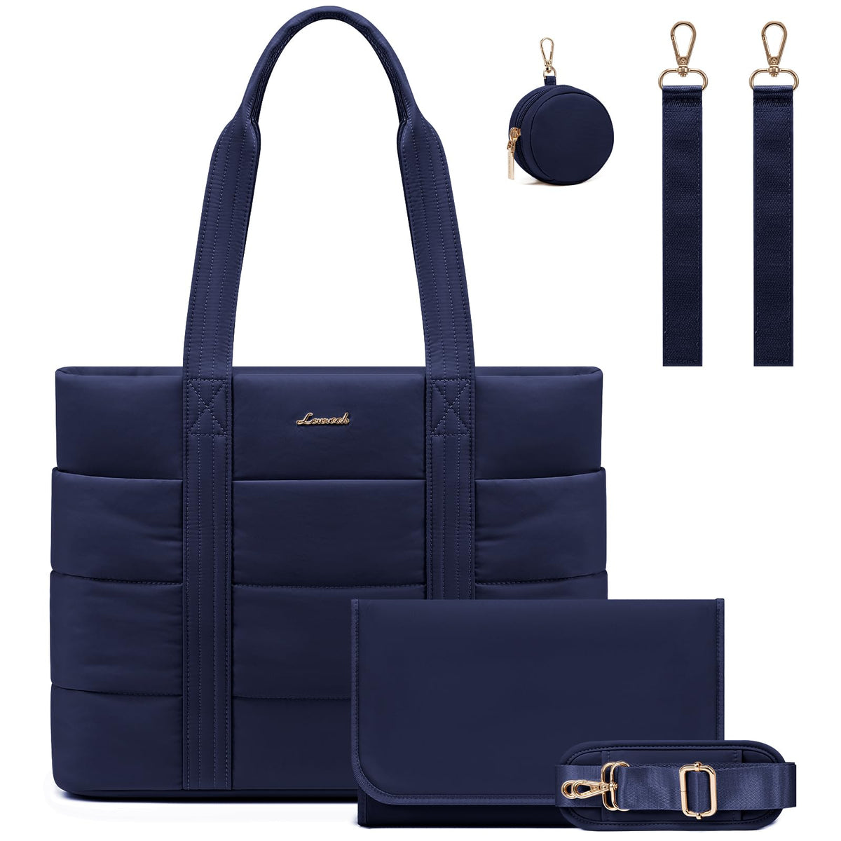 LOVEVOOK Diaper Bag Tote with soft cotton feel for comfortable daily wear.