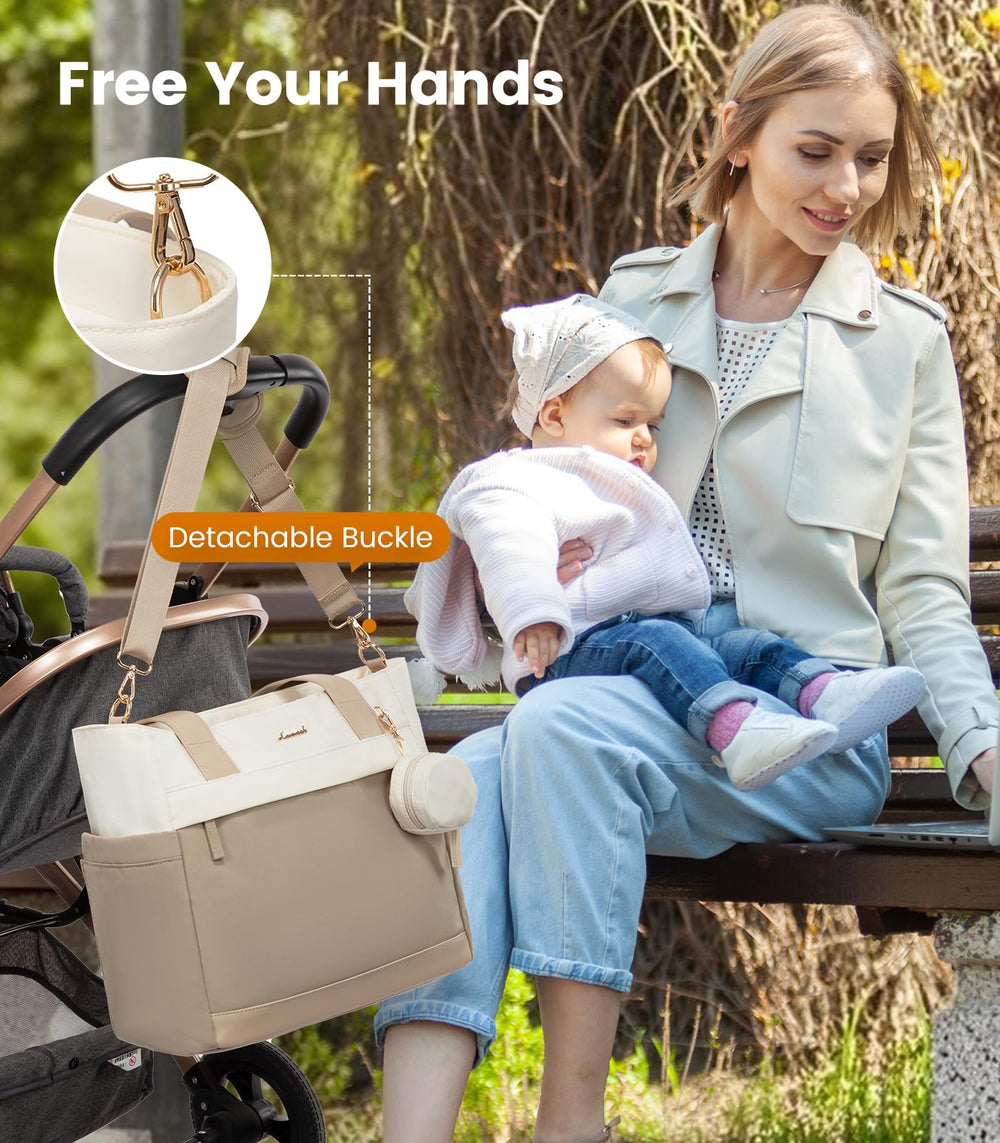 LOVEVOOK multi-pocket design suits shopping, travel, and everyday baby care.