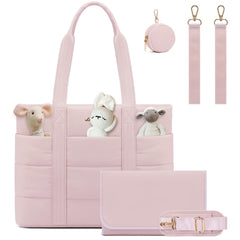 LOVEVOOK diaper tote bag overview highlights versatile styling for on-the-go parents.