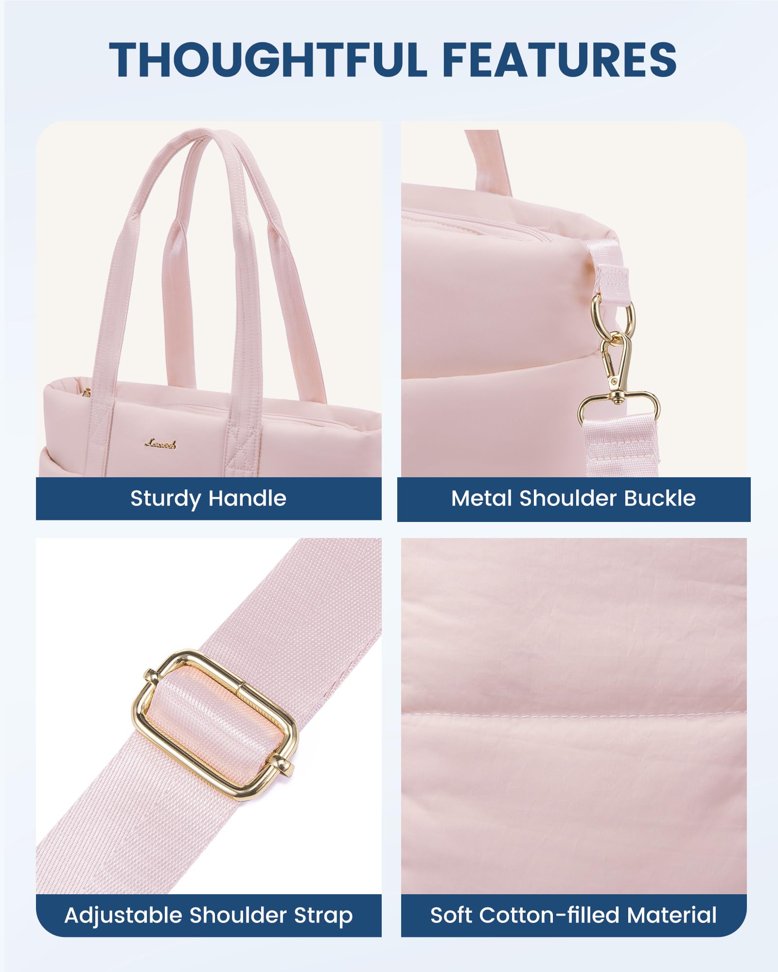 LOVEVOOK offers shoulder and crossbody carry for flexible everyday use.