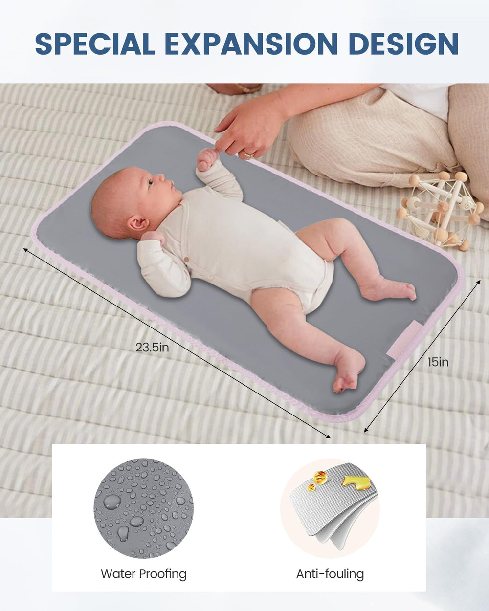 LOVEVOOK pacifier bag keeps soothing items within reach.