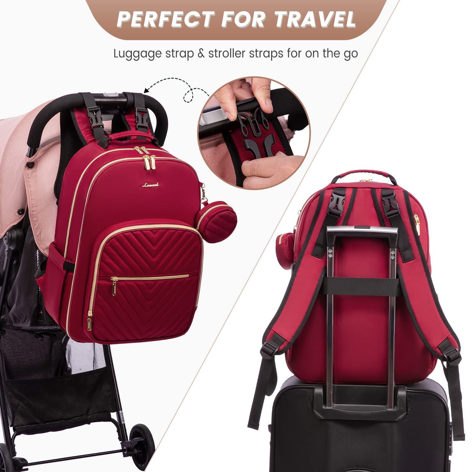 LOVEVOOK insulated-bottle-holders convenient milk bottle storage for on-the-go feeding.