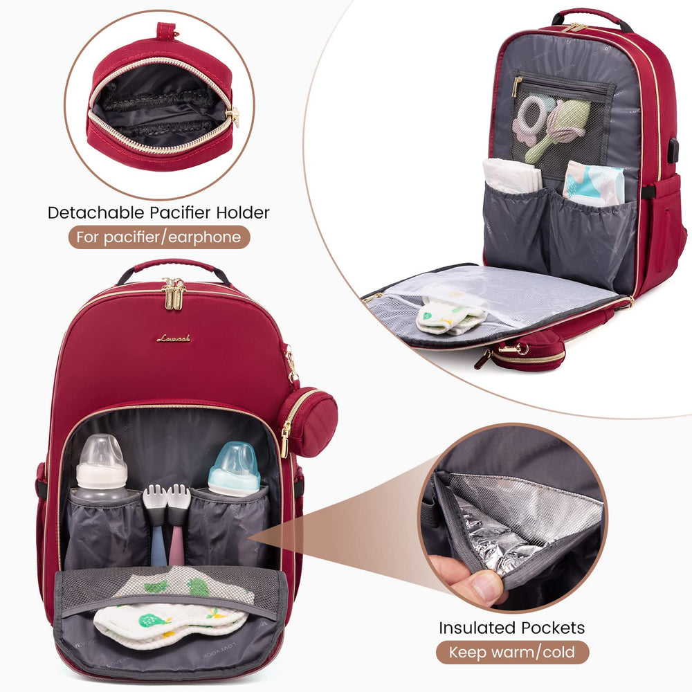 LOVEVOOK pacifier-holder compact storage keeps pacifiers accessible during outings.