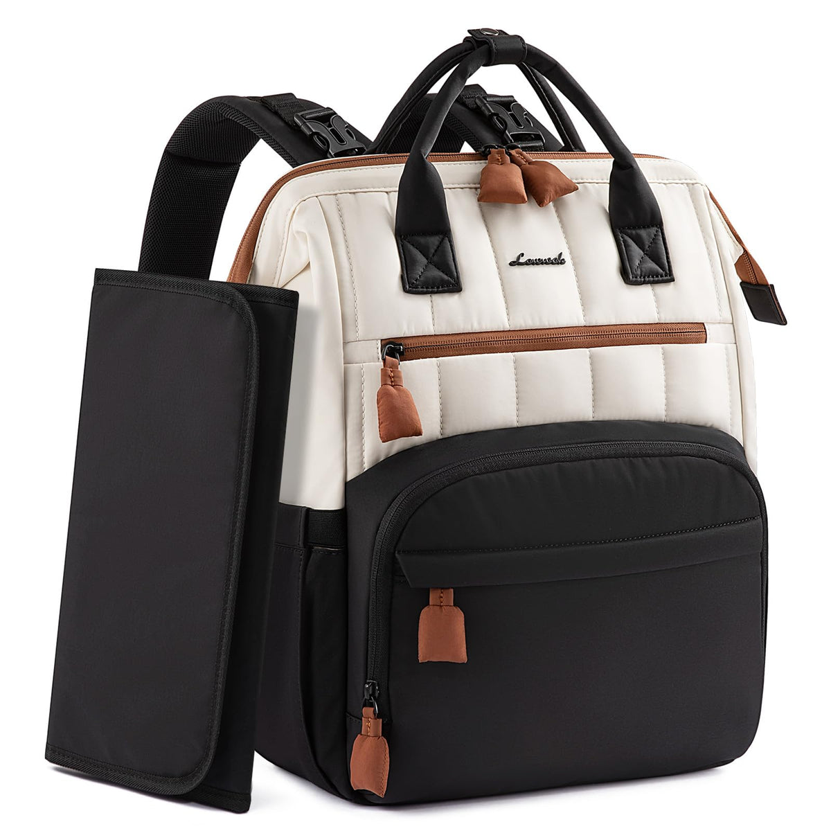 LOVEVOOK Puffer Backpack front view highlighting lightweight comfort for daily errands.