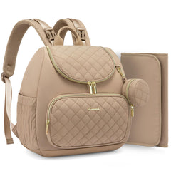 LOVEVOOK small diaper bag backpack main view offers spacious interior for on-the-go organization