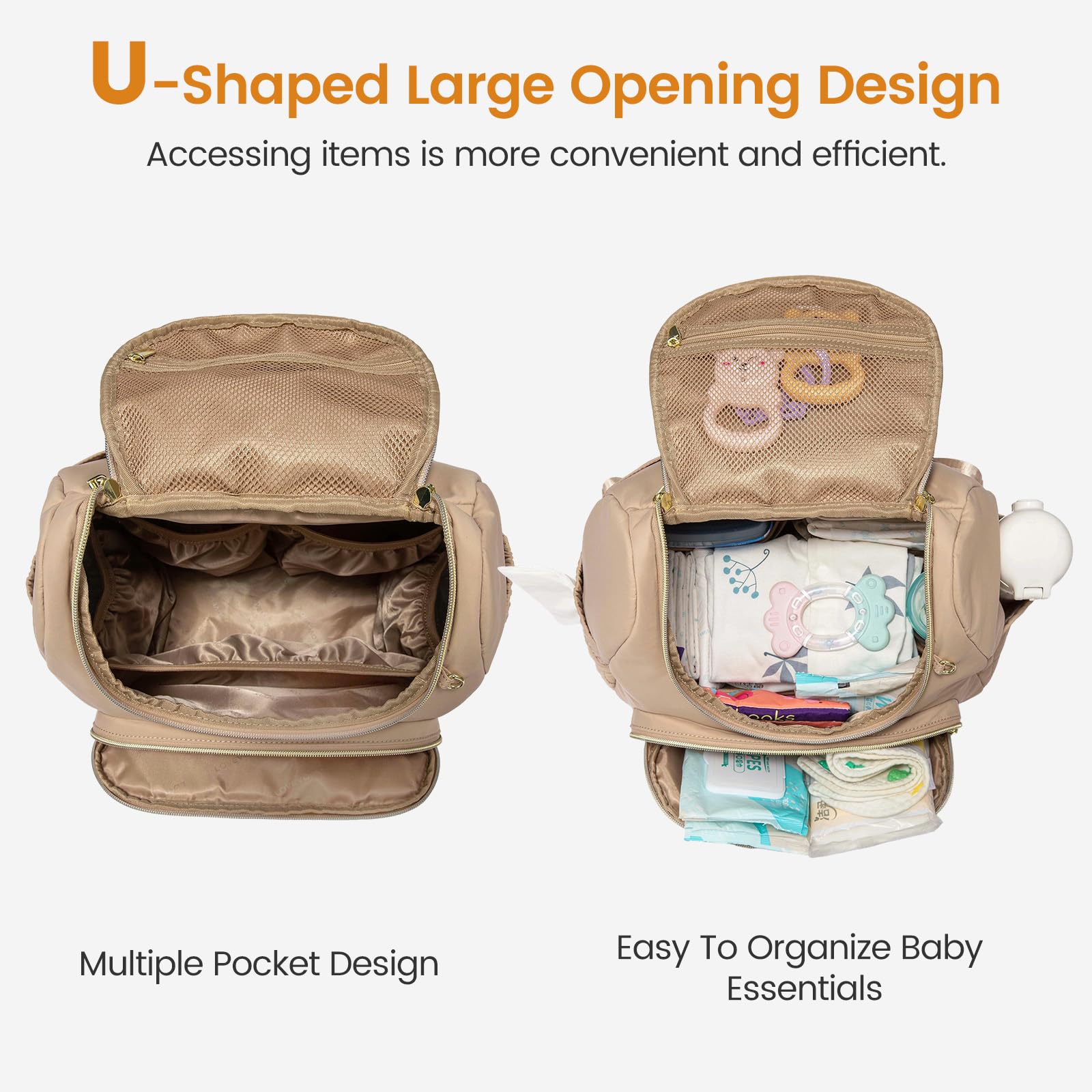 LOVEVOOK changing pad folded for quick diaper changes on the go