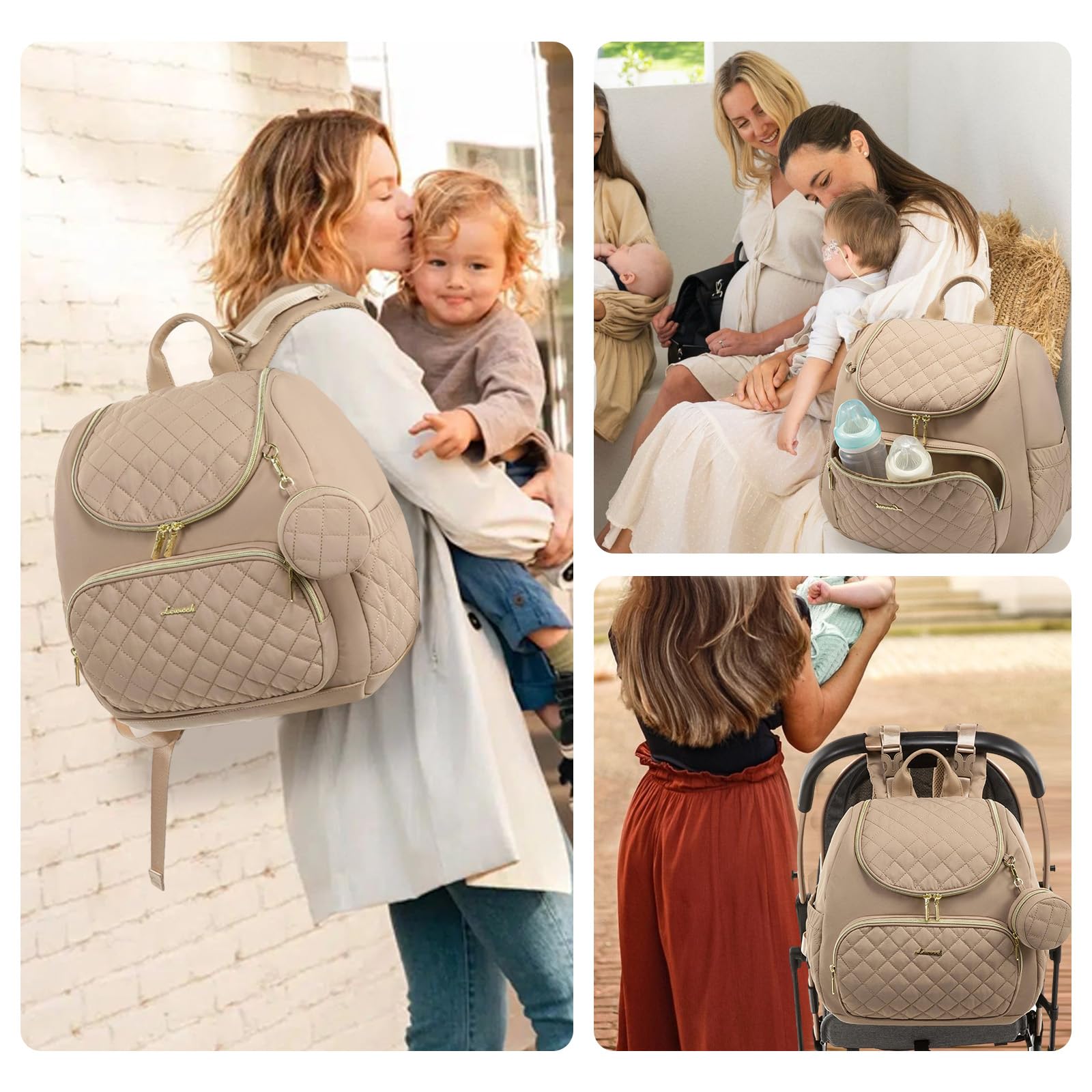 LOVEVOOK diamond embroidery adds stylish touch for baby outings