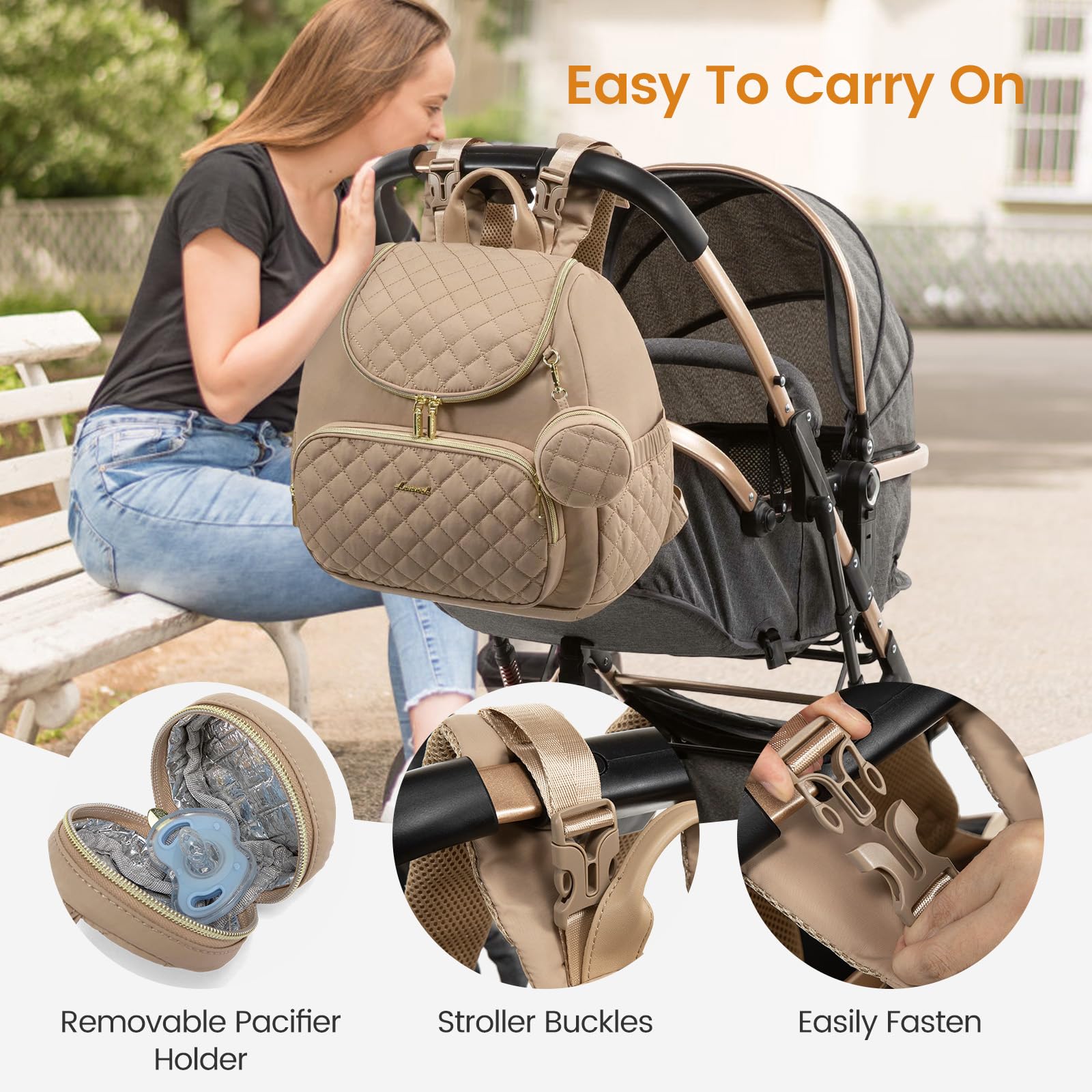 LOVEVOOK organized pockets show tidy storage for baby essentials