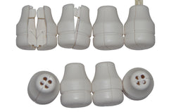 lovfeifan white blind knobs front view with breakaway safety for children