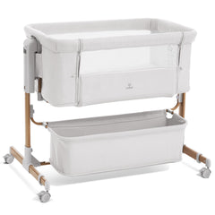 LovliTod Baby 3-in-1 Bassinet beside sleeper setup for easier nighttime feeding.