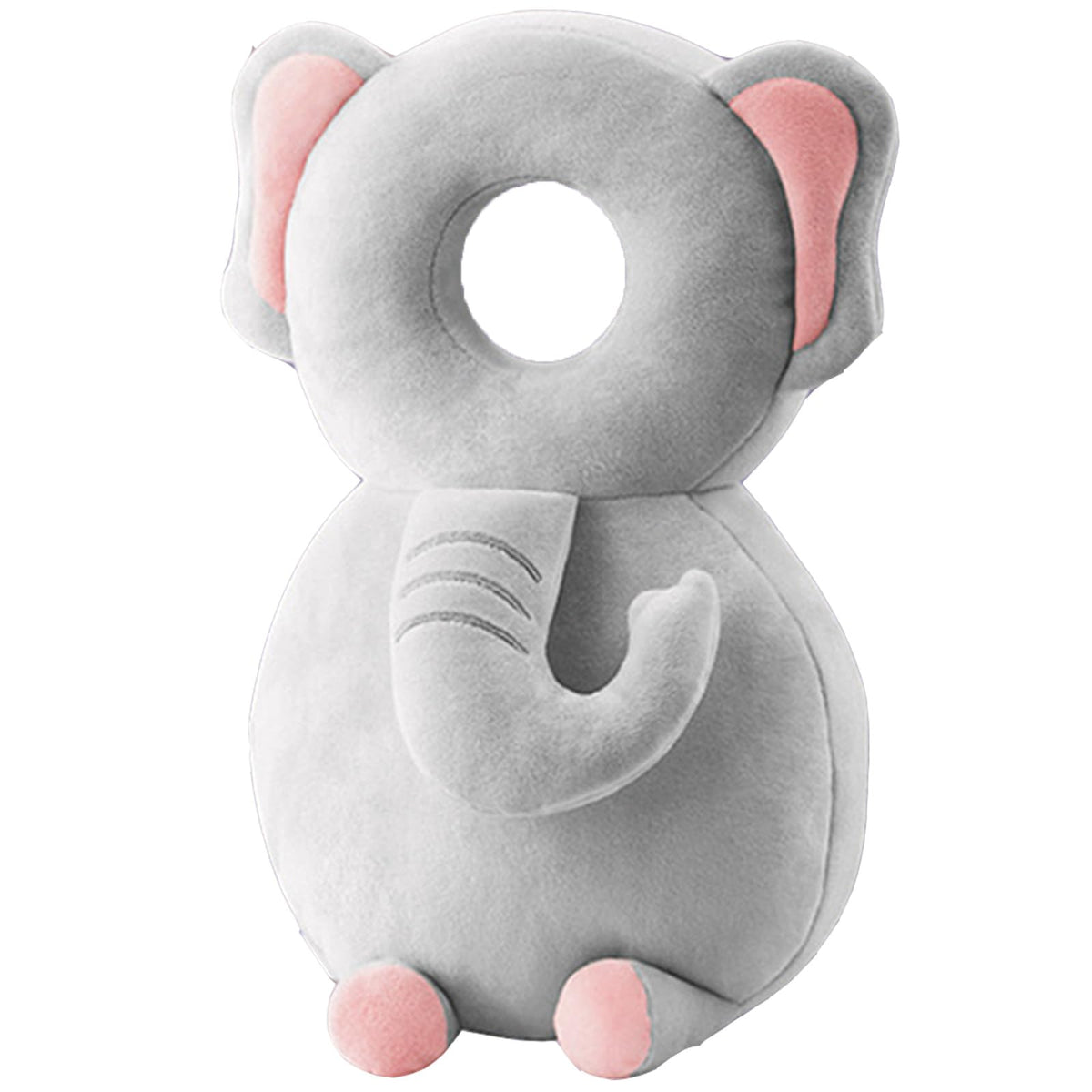 LOVOERNO elephant head protector close-up shows soft padding for gentle head comfort