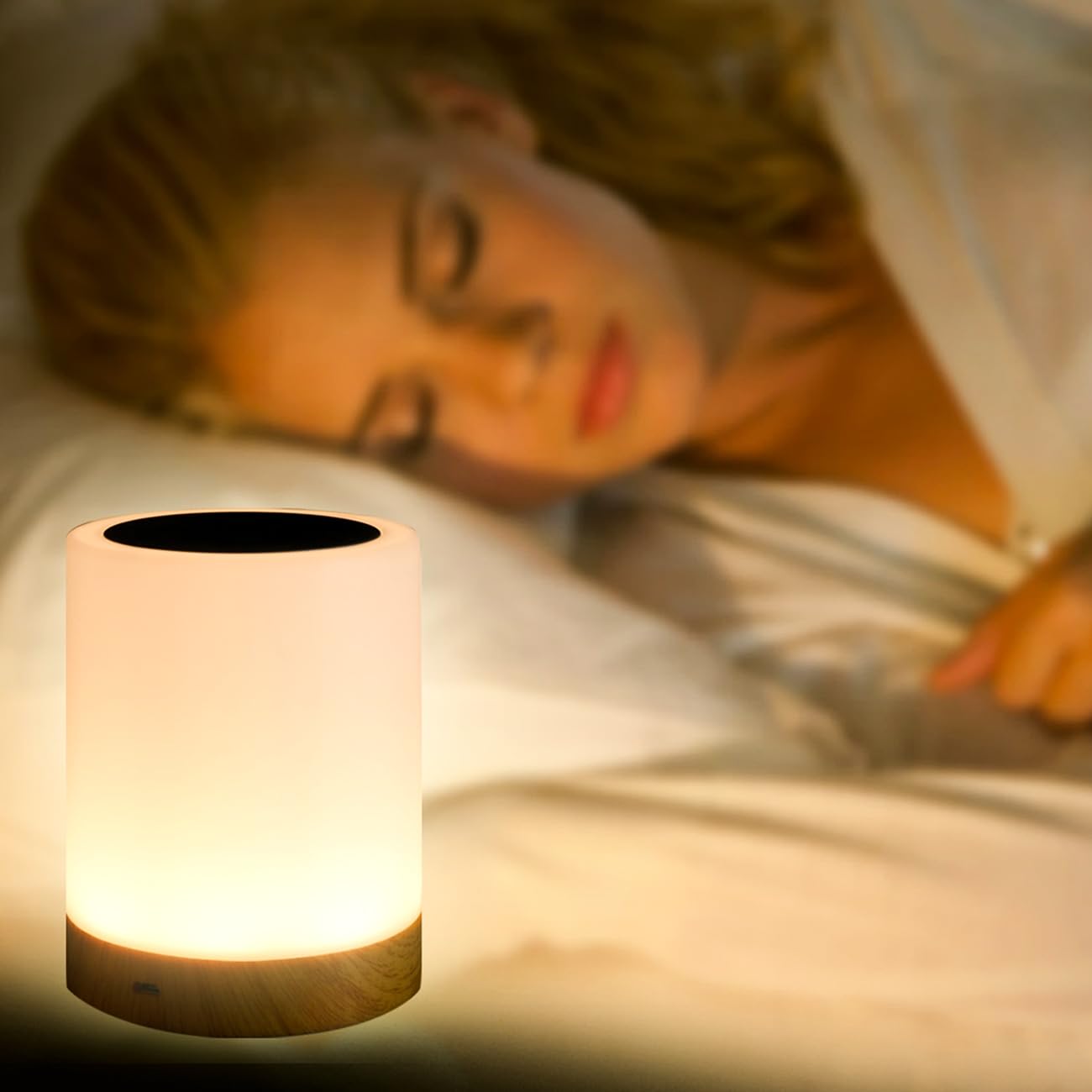 LOVUMMOR Night Light in a bedroom creating a cozy ambience