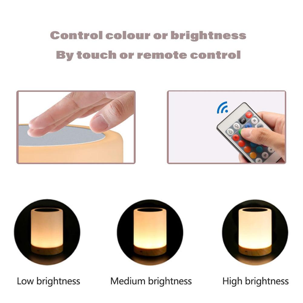 LOVUMMOR Night Light with 5 brightness levels for gentle bedside glow