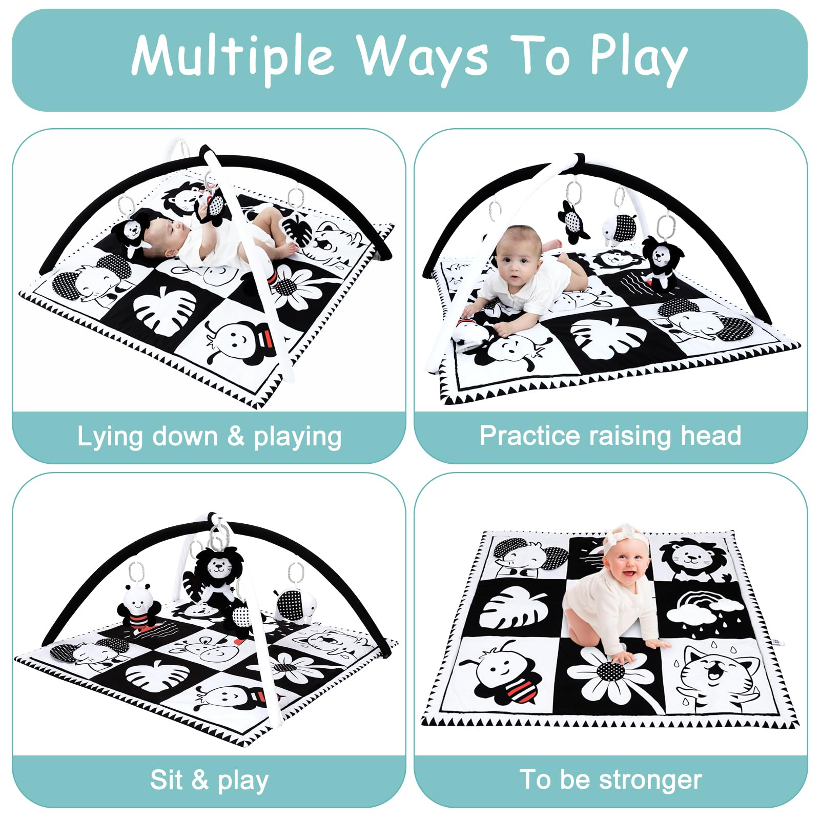 Lovvie & Joy montessori textures boost touch and cognitive development.