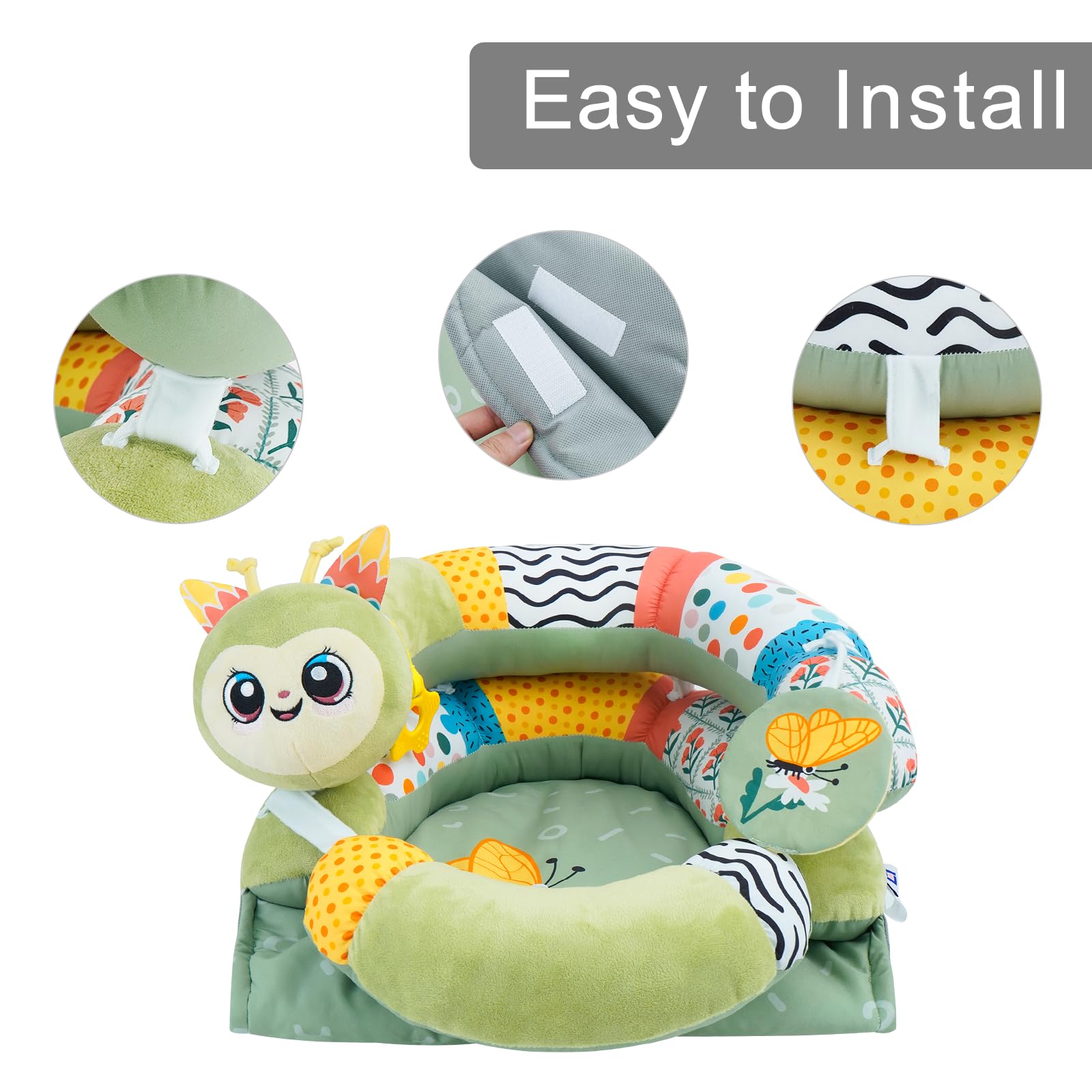 Lovvie & Joy crinkle-paper-sensory feature enhances sound-driven curiosity.
