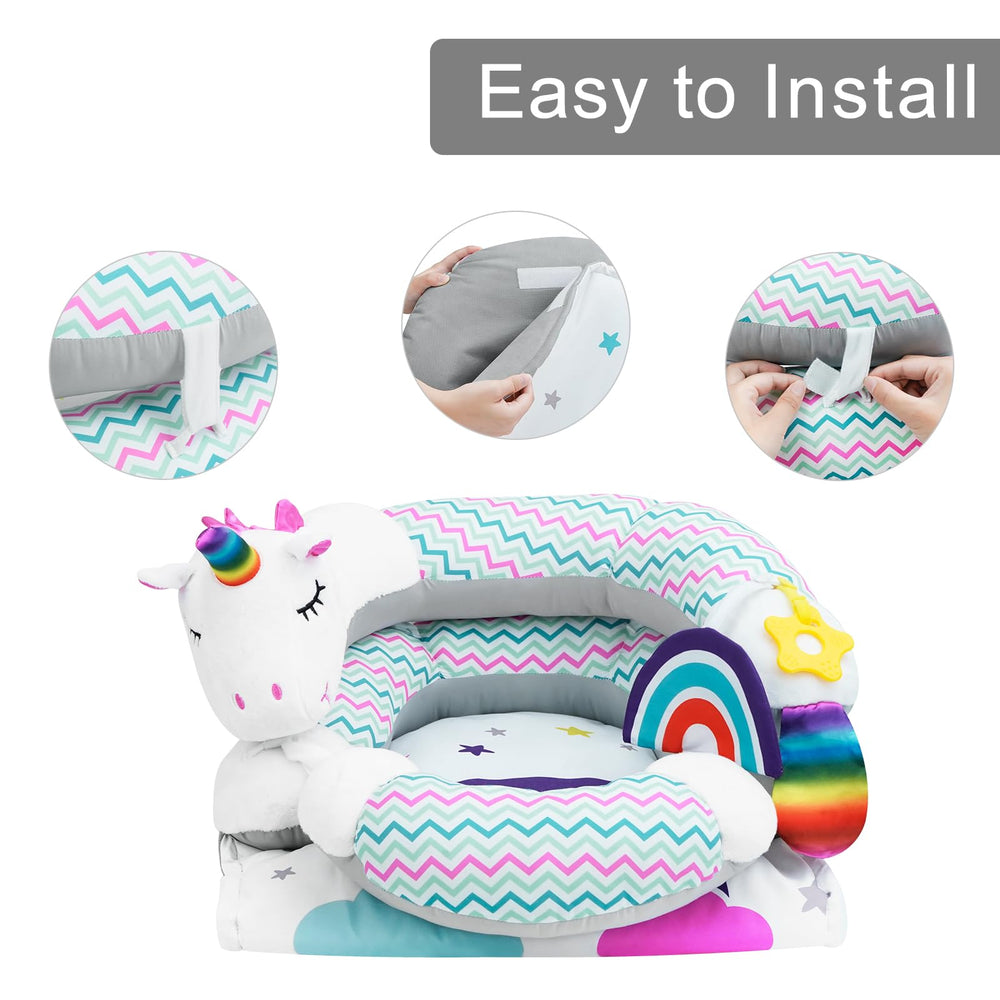 Lovvie & Joy crinkle paper sensory feature for baby engagement