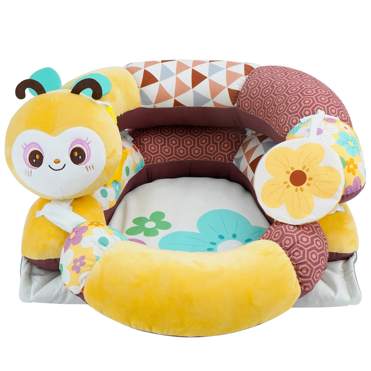 Lovvie & Joy detachable-pillow-playmat supports comfy tummy time and play