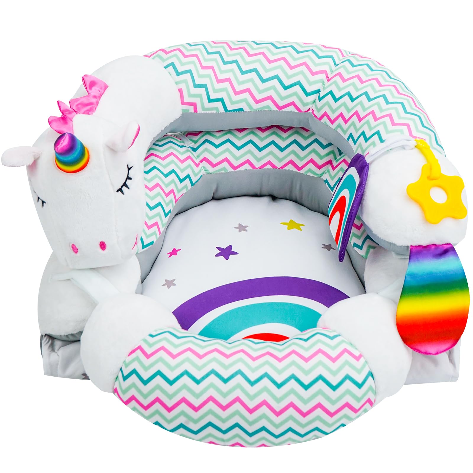 Lovvie & Joy detachable pillow playmat ready for tummy time exploration