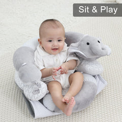 Lovvie & Joy foot pad provides stable grip for tiny feet during prone play.