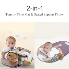 Lovvie & Joy seated-support-pillow shows secure seating for tiny sitters.