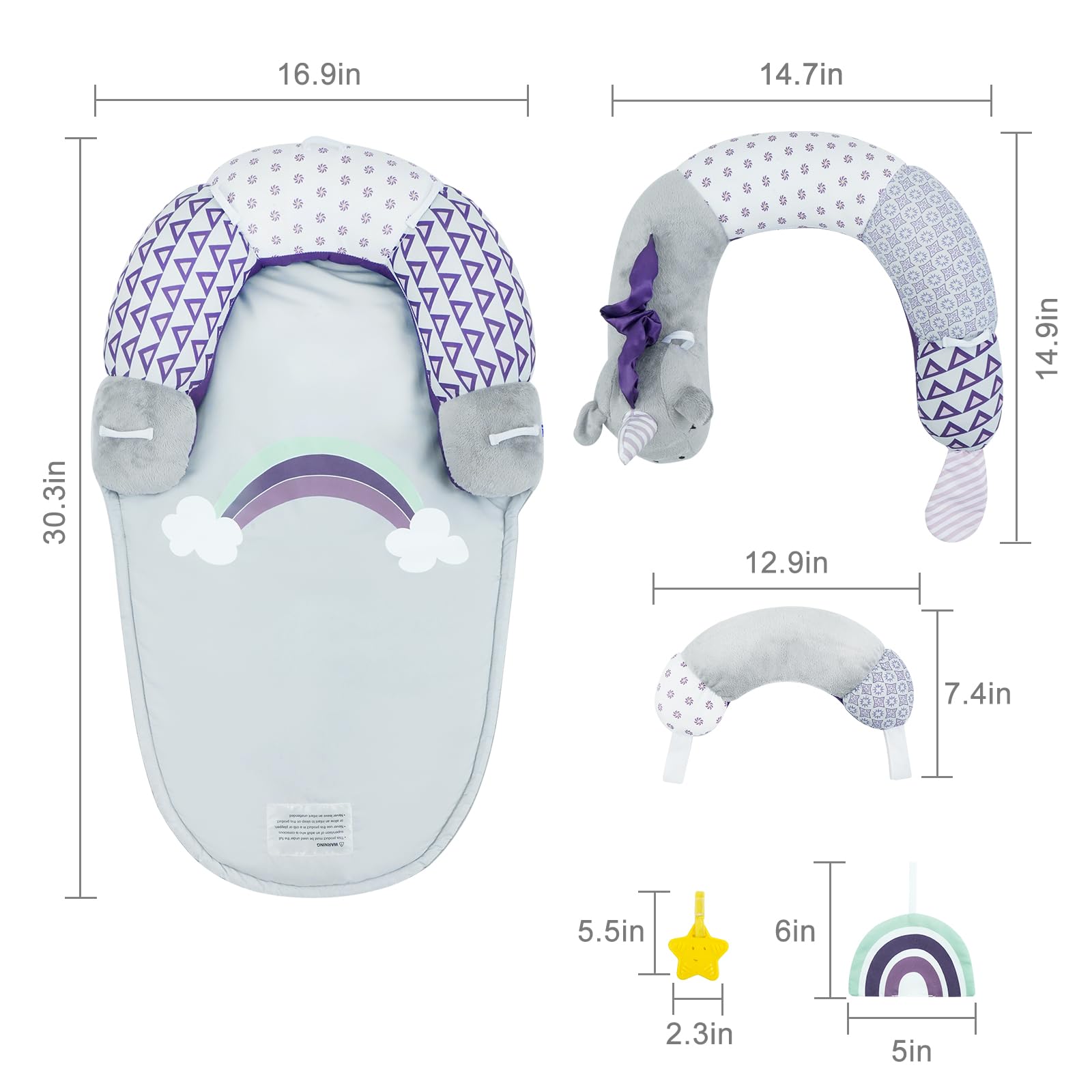 Lovvie & Joy soft, skin-friendly fabric stays gentle on baby skin.
