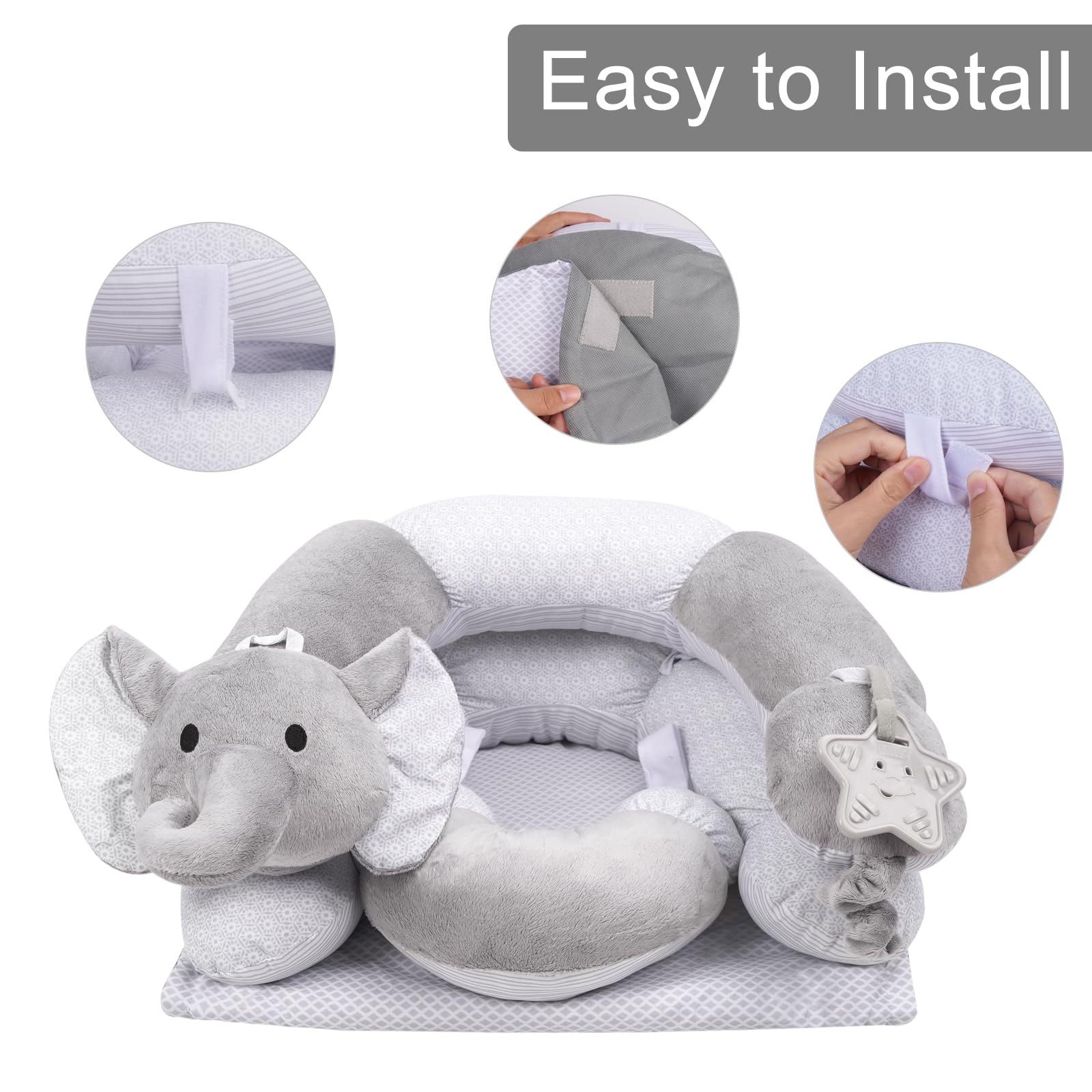 Lovvie & Joy teething toy offers safe chewing during teething moments.