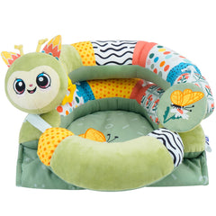 Lovvie & Joy tummy-time-mat-detachable-pillow supports baby play and comfort.