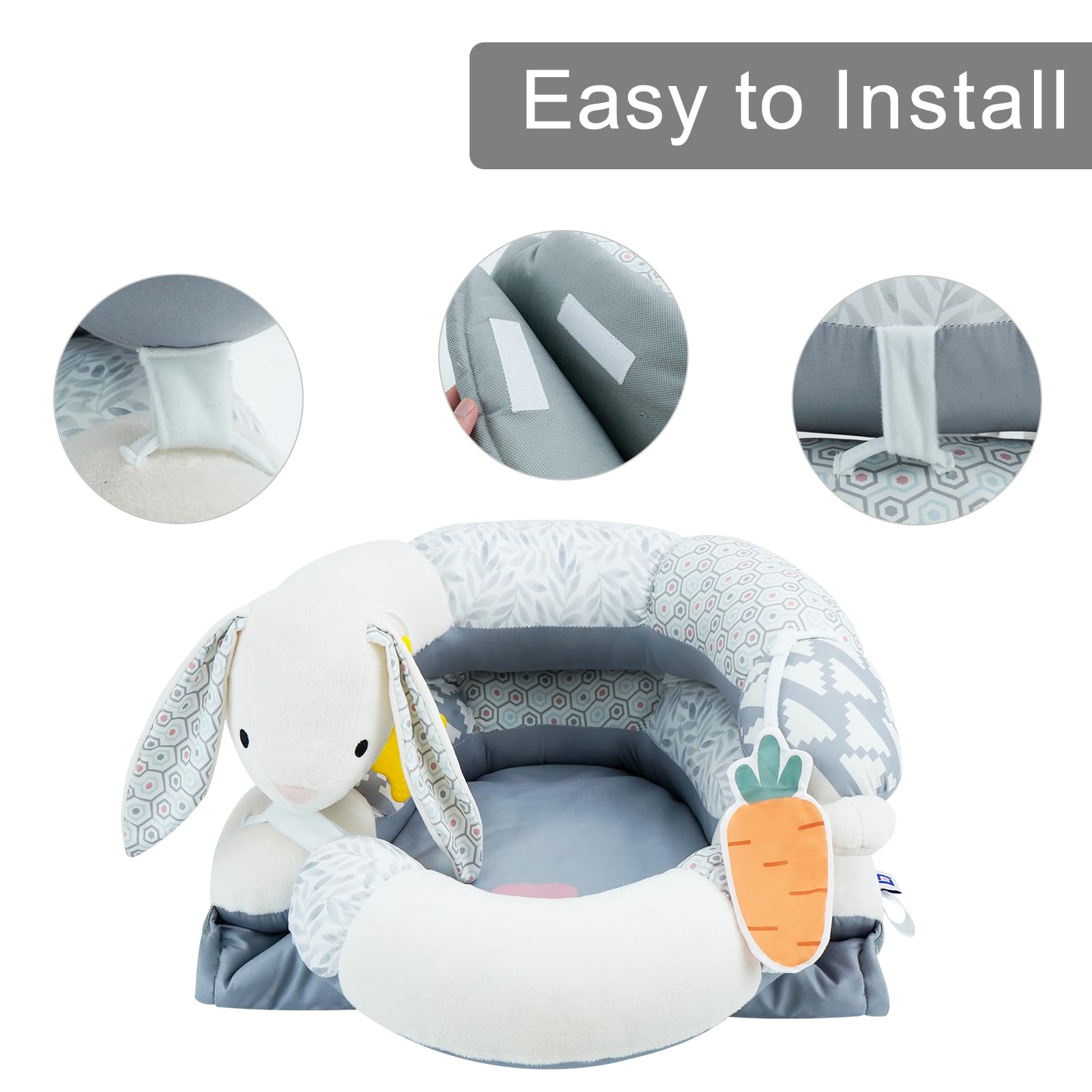 Lovvie & Joy ABP-free teether included for safe chewing during teething.