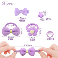 Lovyan bowknot ties and clips in pastel hues provide gentle hold