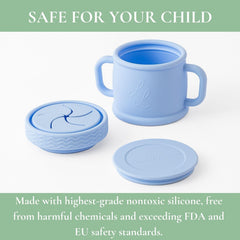 Lowcountry Littles Coastal Cup freshness lid storage feature keeps snacks airtight when not in use