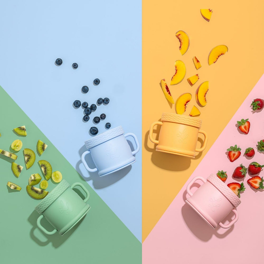 Lowcountry Littles Coastal Cup’s stackable design helps compact pantry and lunch-prep storage