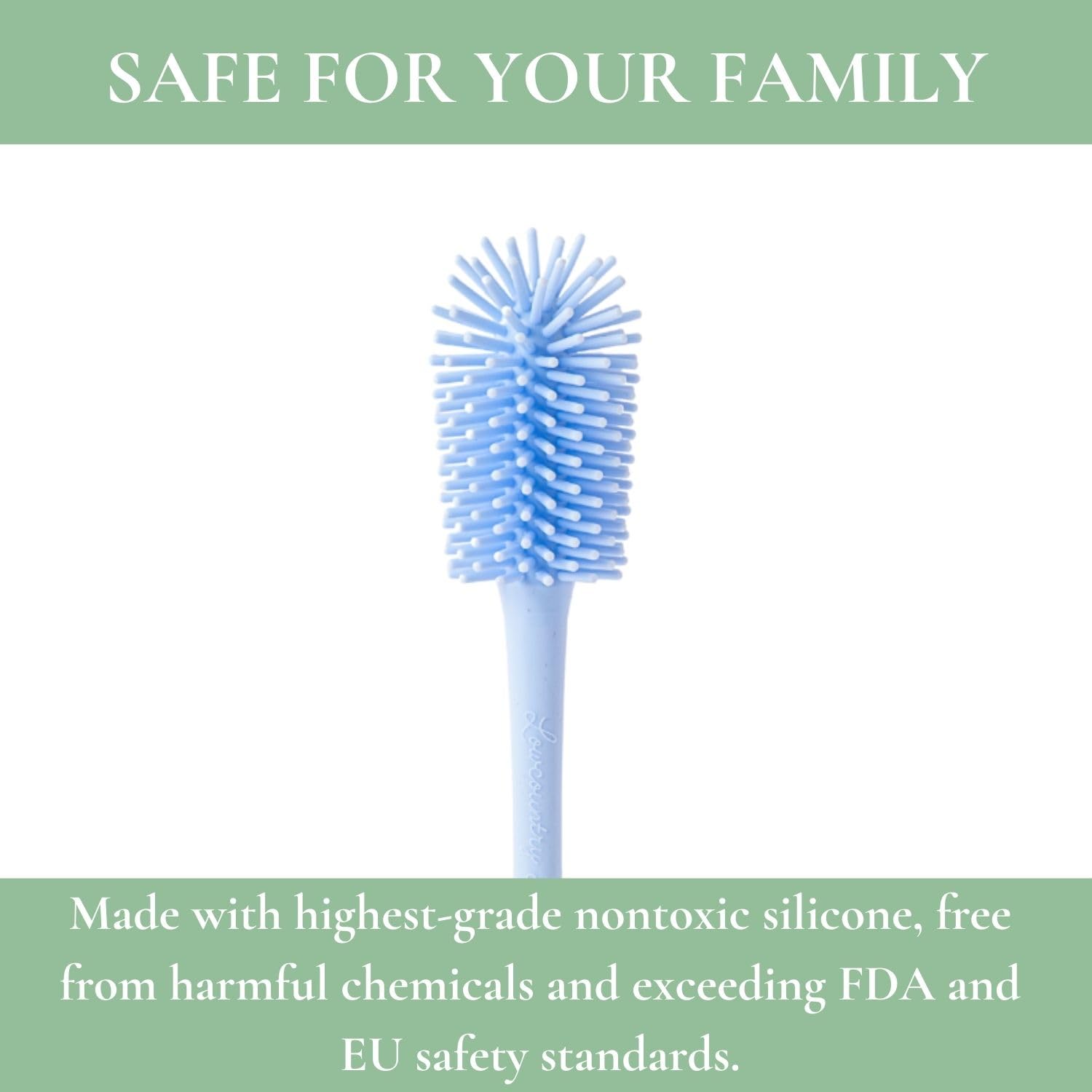 Lowcountry Littles Marsh Brush demonstrates dishwasher-safe cleaning.